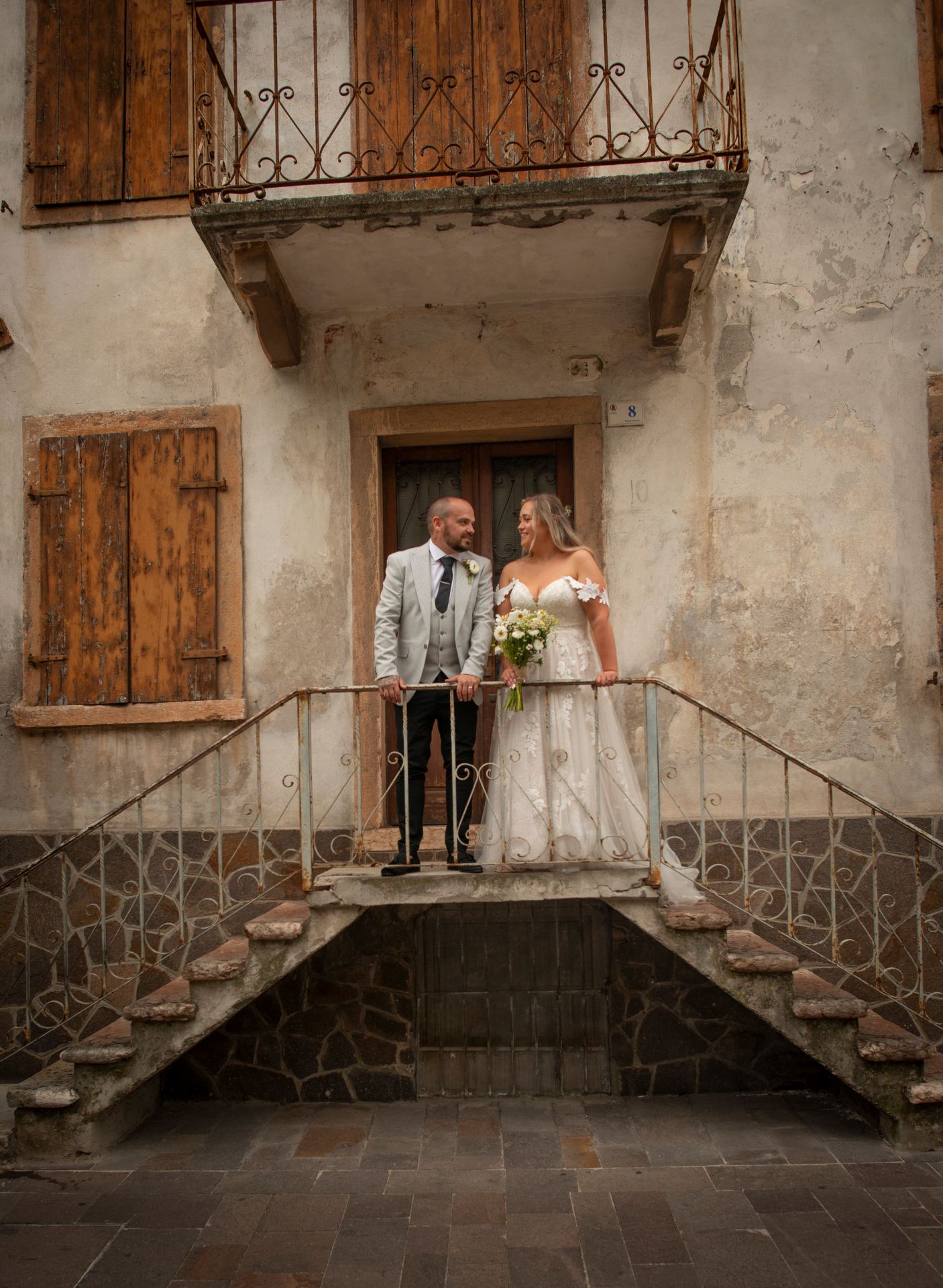 A quiet doorway on Lake Garda framed by soft afternoon light